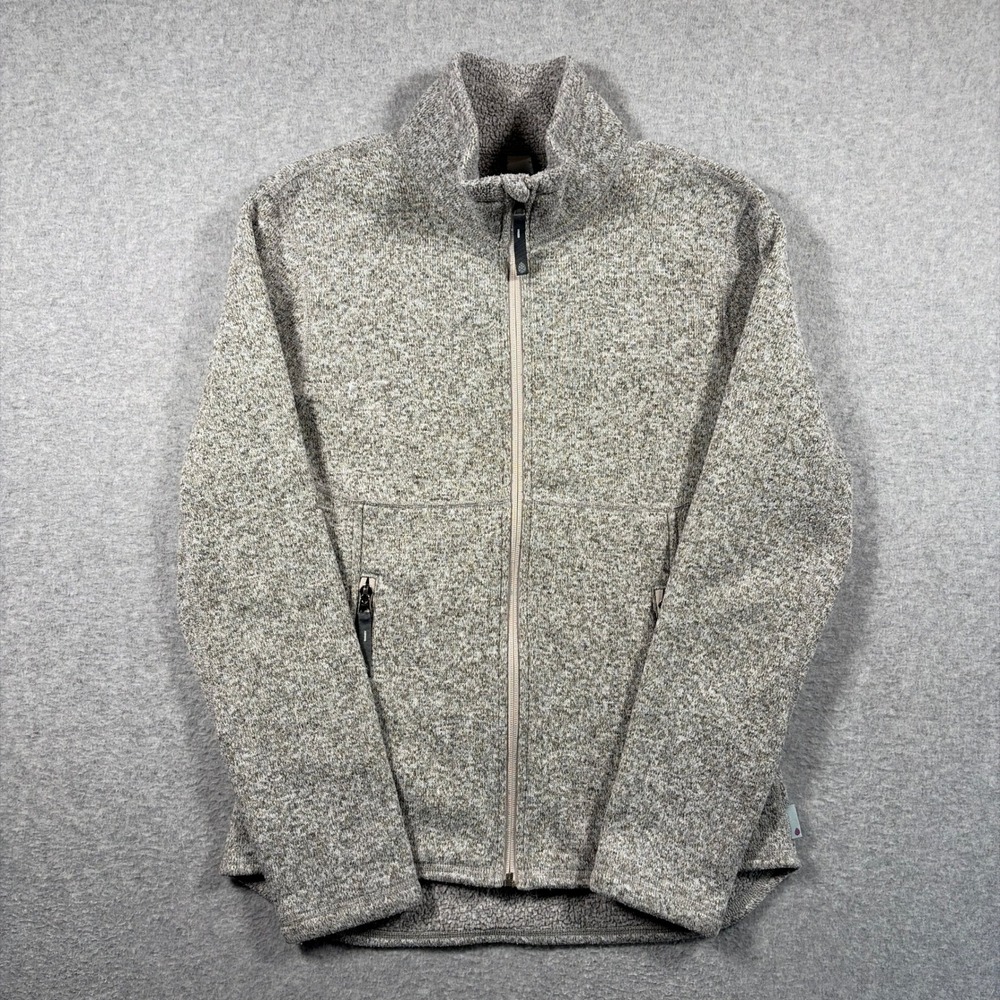 Stio Sweetwater Fleece Jacket Women Small Gray Heather Full Zip Outdoor Sweater